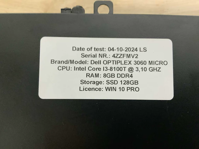 Dell optiplex 3060 micro desktop (10x) - afbeelding 14 van  14