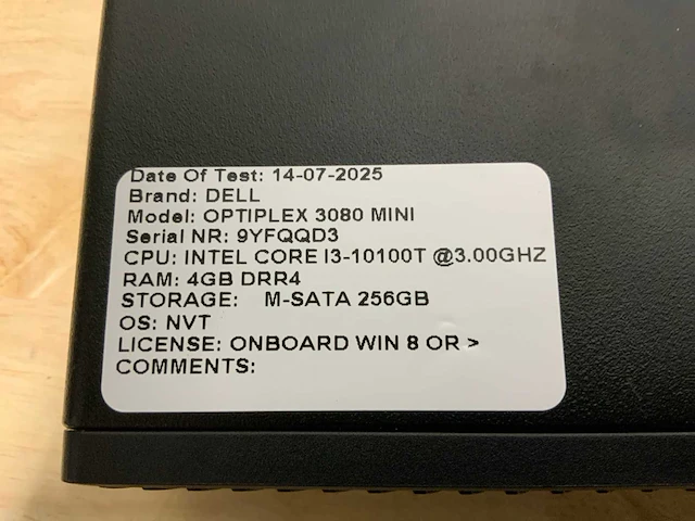 Dell optiplex 3090 mini desktop (2x) - afbeelding 6 van  6