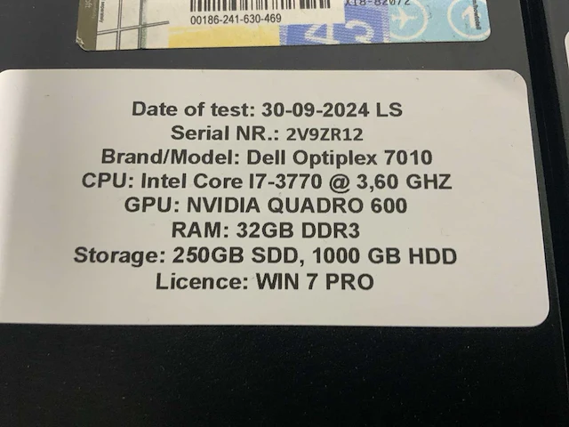 Dell optiplex 7010 desktop (4x) - afbeelding 7 van  8