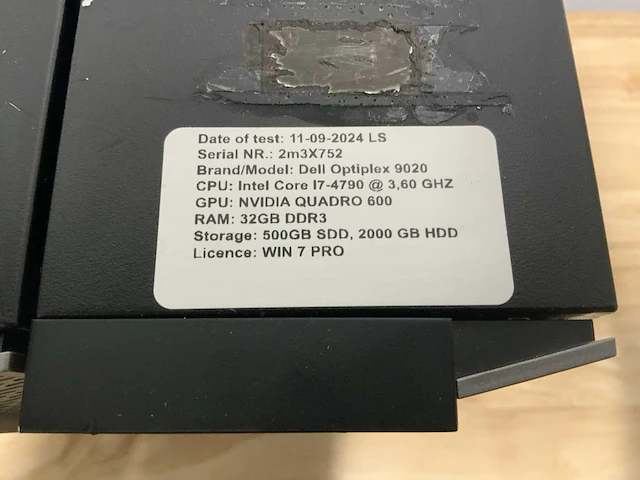 Dell optiplex 9020 desktop (3x) - afbeelding 3 van  7