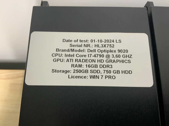 Dell optiplex 9020 desktop (3x) - afbeelding 4 van  7