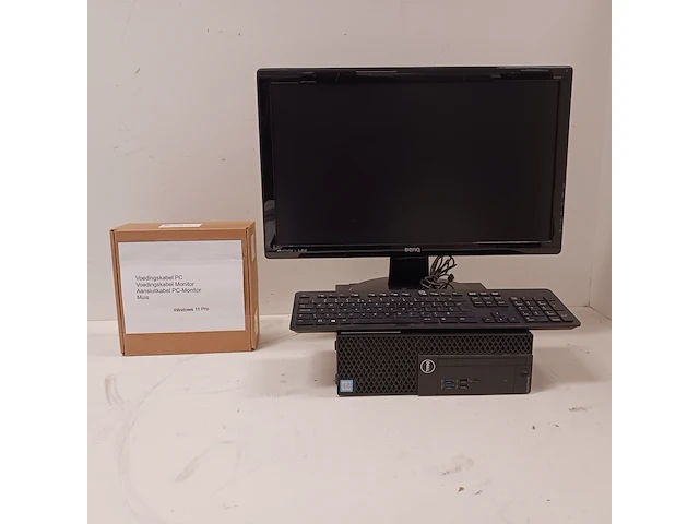 Dell optiplex + accessoires, zwart - afbeelding 1 van  15