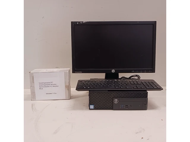 Dell optiplex + accessoires, zwart - afbeelding 1 van  15