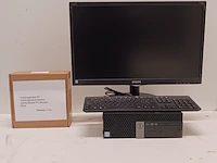 Dell optiplex + accessoires, zwart - afbeelding 1 van  15