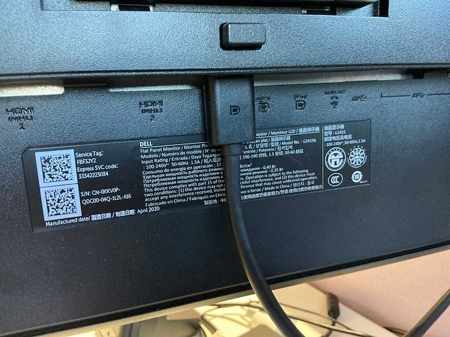 Dell p2415h monitor met dockingstation (2x) - afbeelding 6 van  6