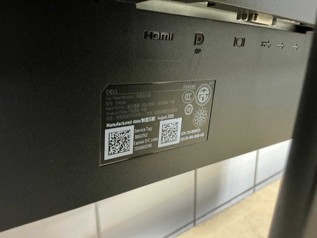 Dell p2419h monitor - afbeelding 3 van  4