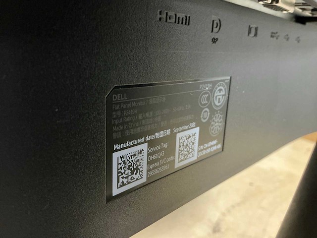 Dell p2419h monitor - afbeelding 3 van  4