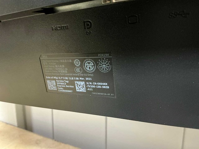 Dell p2419h monitor - afbeelding 3 van  4