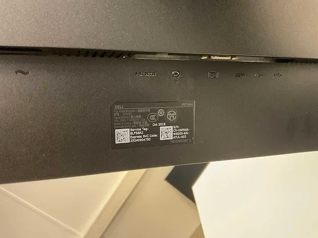 Dell p2719h monitor (2x) - afbeelding 3 van  5