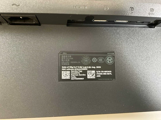 Dell (p2723de) 27”, 2560x1440 (qhd) ips monitor - afbeelding 6 van  6