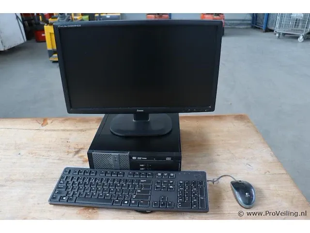 Dell pc model d08s, monitor prolite e22009hds, toetsenbord en muis - afbeelding 1 van  9