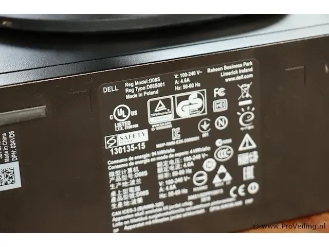 Dell pc model d08s, monitor prolite e22009hds, toetsenbord en muis - afbeelding 9 van  9