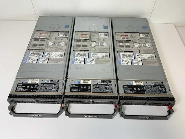 Dell poweredge m630, 2x xeon(r) e5-2697 v4, 16x 16 gb ram, no hdd blade servers (3x) - afbeelding 5 van  12