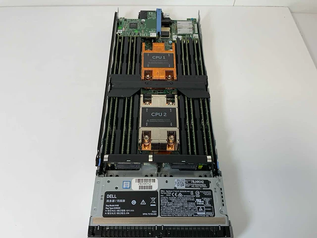 Dell poweredge m630, 2x xeon(r) e5-2697 v4, 16x 16 gb ram, no hdd blade servers (3x) - afbeelding 10 van  12