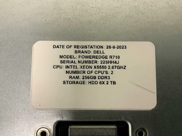 Dell poweredge r710 server - afbeelding 4 van  8