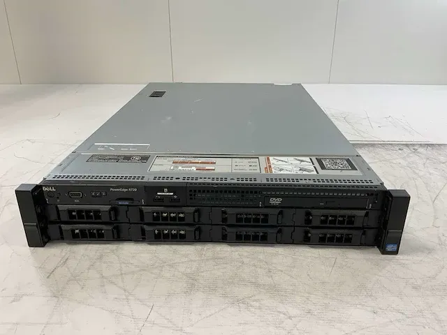 Dell poweredge r720, 2x xeon(r) e5 - 2670 0, 24x 16 gb ram, no hdd rack mount chassis - afbeelding 1 van  9