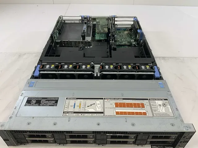 Dell poweredge r740, 2x xeon(r) silver 4110, 12x 8 gb ram, 2x 600 gb sas (al14sxb60eny), 2x 900 gb sas (st900mp0026), 4x 1 tb sas (st1200mm0099) rack mount chassis - afbeelding 10 van  12