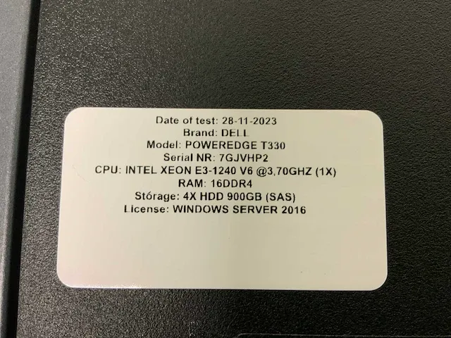 Dell poweredge t330 server - afbeelding 8 van  8