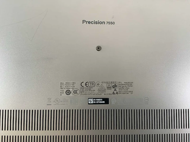 Dell precision 7550 15.5", core(tm) i7 10th gen, 64 gb ram, no hdd laptop - afbeelding 7 van  7