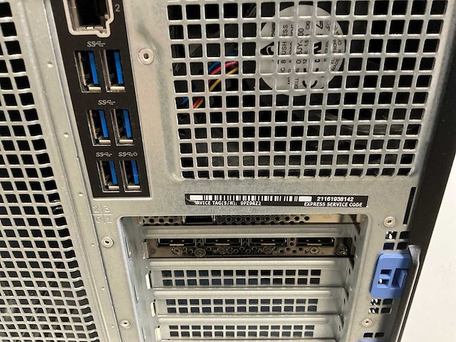 Dell precision 7920, xeon(r) bronze 3104, 16 gb ram, 500 gb sata, nvidia quadro p4000 8 gb workstation - afbeelding 5 van  5