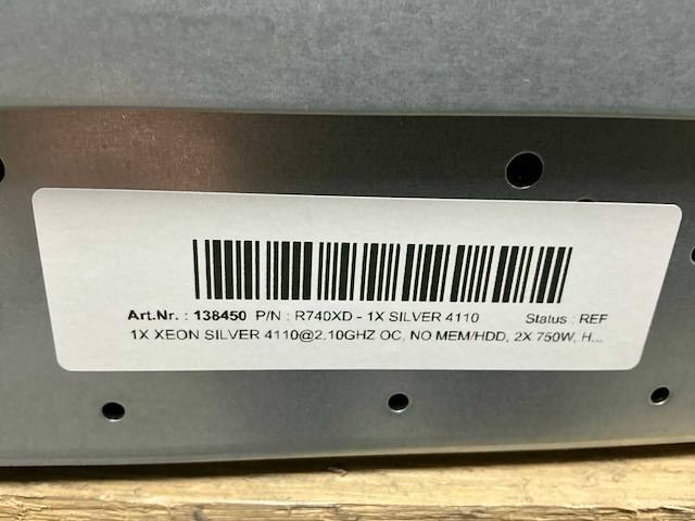 Dell r740xd - 1x silver 4110 server - afbeelding 6 van  6