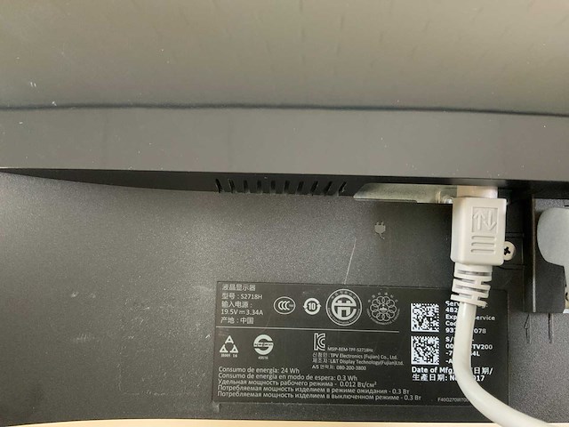 Dell (s2718h) 27", 1920x1080 (fhd) ips monitor - afbeelding 6 van  6