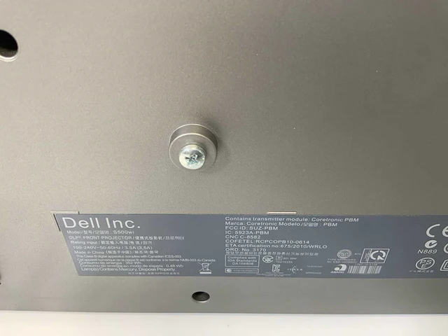 Dell (s500wi) 3200 lumen wxga projector (299 hrs - lamp hours) - afbeelding 7 van  7