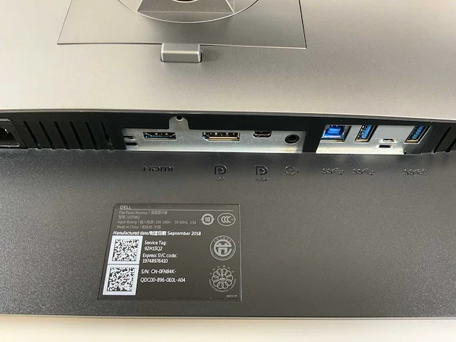 Dell (u2718q) 27", 3840x2160 (uhd) ips monitor - afbeelding 6 van  6