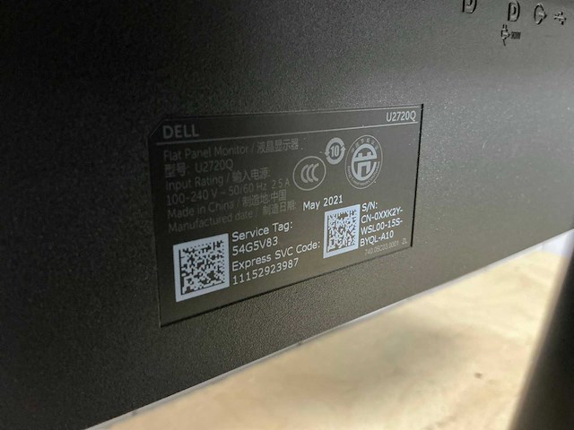 Dell u2720q monitor - afbeelding 3 van  3
