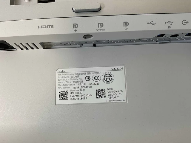Dell (u2722de) 27”, 2560x1440 (qhd) ips monitor - afbeelding 5 van  5