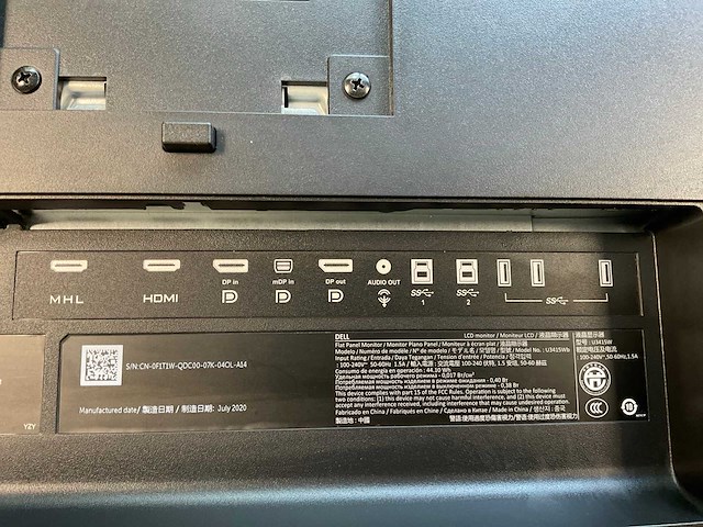 Dell (u3415wb) 34”, 3440x1440 (uwqhd) ah-ips curved monitor - afbeelding 6 van  6