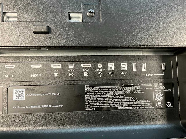 Dell (u3415wb) 34”, 3440x1440 (uwqhd) ah-ips curved monitor - afbeelding 6 van  6