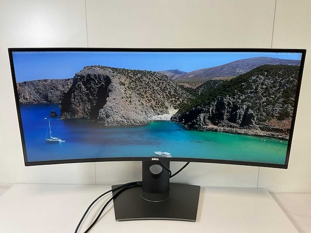 Dell (u3417w) 34”, 3440x1440 (uwqhd) ips curved monitor - afbeelding 1 van  7