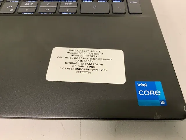 Dell vostro 15 5502 laptop - afbeelding 3 van  10