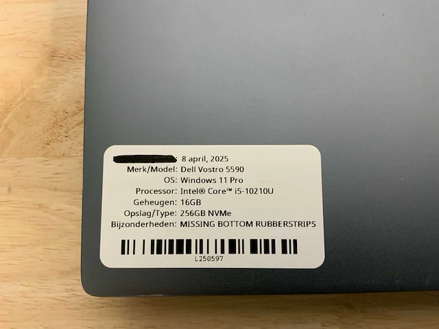 Dell vostro 5590 laptop - afbeelding 7 van  8