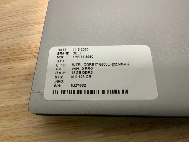 Dell xps 13 - 3950 laptop (3x) - afbeelding 8 van  14