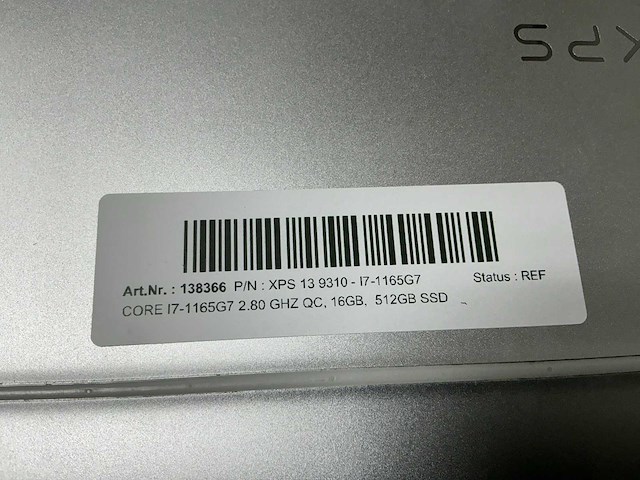 Dell xps 13 9310 - i7-1165g7 laptop - afbeelding 3 van  4