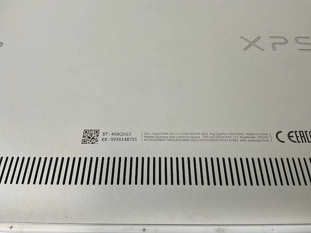 Dell xps 13 9310 13.4”, core(tm) i7 11th gen, 16 gb ram, 1 tb nvme laptop - afbeelding 7 van  7