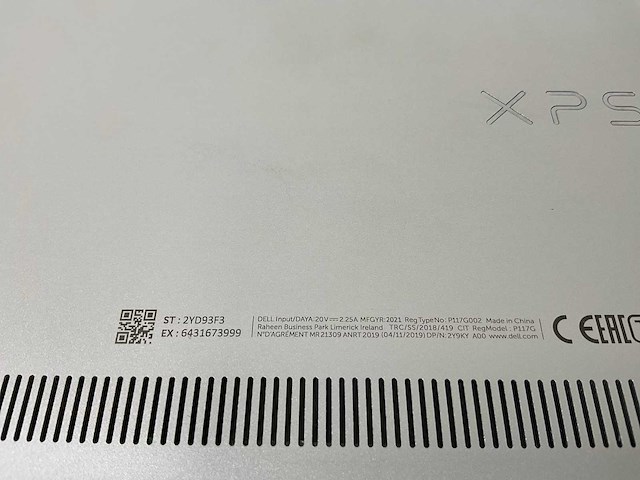 Dell xps 13 9310 13.4”, core(tm) i7 11th gen, 16 gb ram, 512 gb nvme laptop - afbeelding 7 van  7