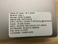 Dell xps 15 9550(i7) laptop - afbeelding 7 van  7