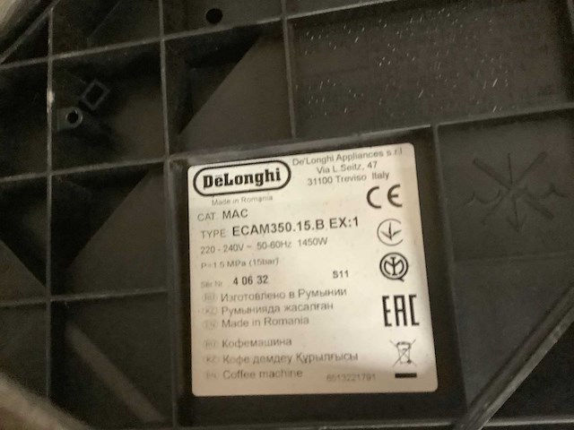 De'longhi dinamica ecam350.50.b volautomatische espressomachine - afbeelding 5 van  5