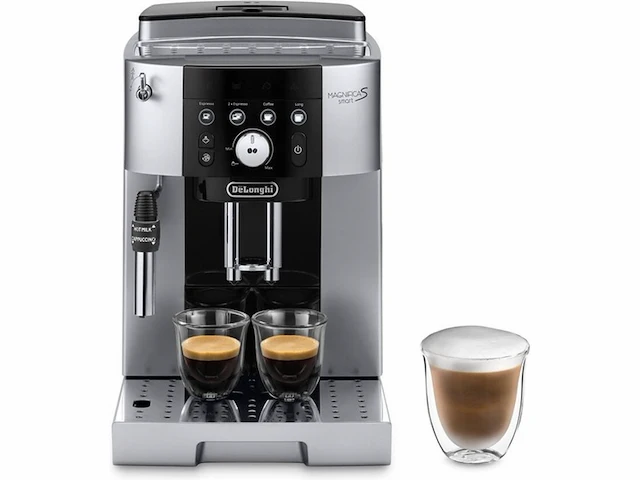 De'longhi magnifica s smart ecam 250.23.sb espressomachine zwart/zilver - afbeelding 1 van  5