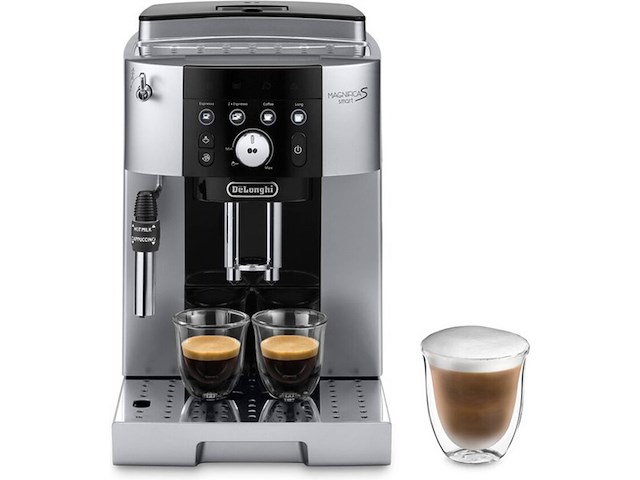 De'longhi magnifica s smart ecam 250.23.sb espressomachine zwart/zilver - afbeelding 1 van  6