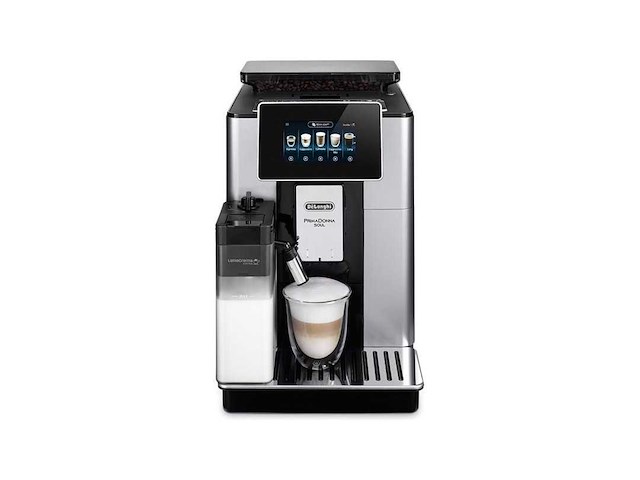 Delonghi primadonna soul ecam 610.55.sb - volautomatische espressomachine - zilver/zwart - afbeelding 1 van  2