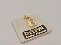 Delphi juwelier 18kt doublé gouden pendant - afbeelding 1 van  3