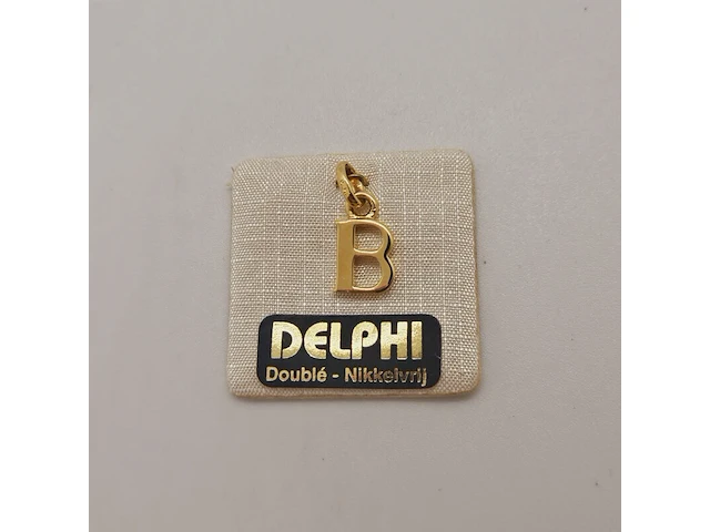 Delphi juwelier 18kt doublé gouden pendant - afbeelding 2 van  3