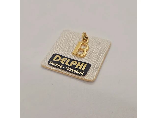Delphi juwelier 18kt doublé gouden pendant - afbeelding 3 van  3