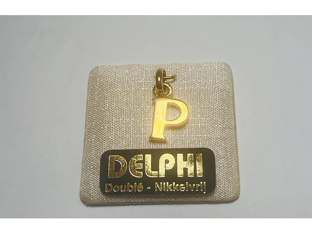 Delphi juwelier 18kt gouden doublé pendant - afbeelding 1 van  4