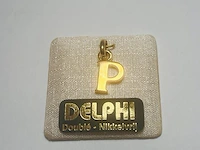Delphi juwelier 18kt gouden doublé pendant - afbeelding 1 van  4
