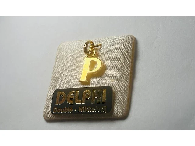 Delphi juwelier 18kt gouden doublé pendant - afbeelding 2 van  4